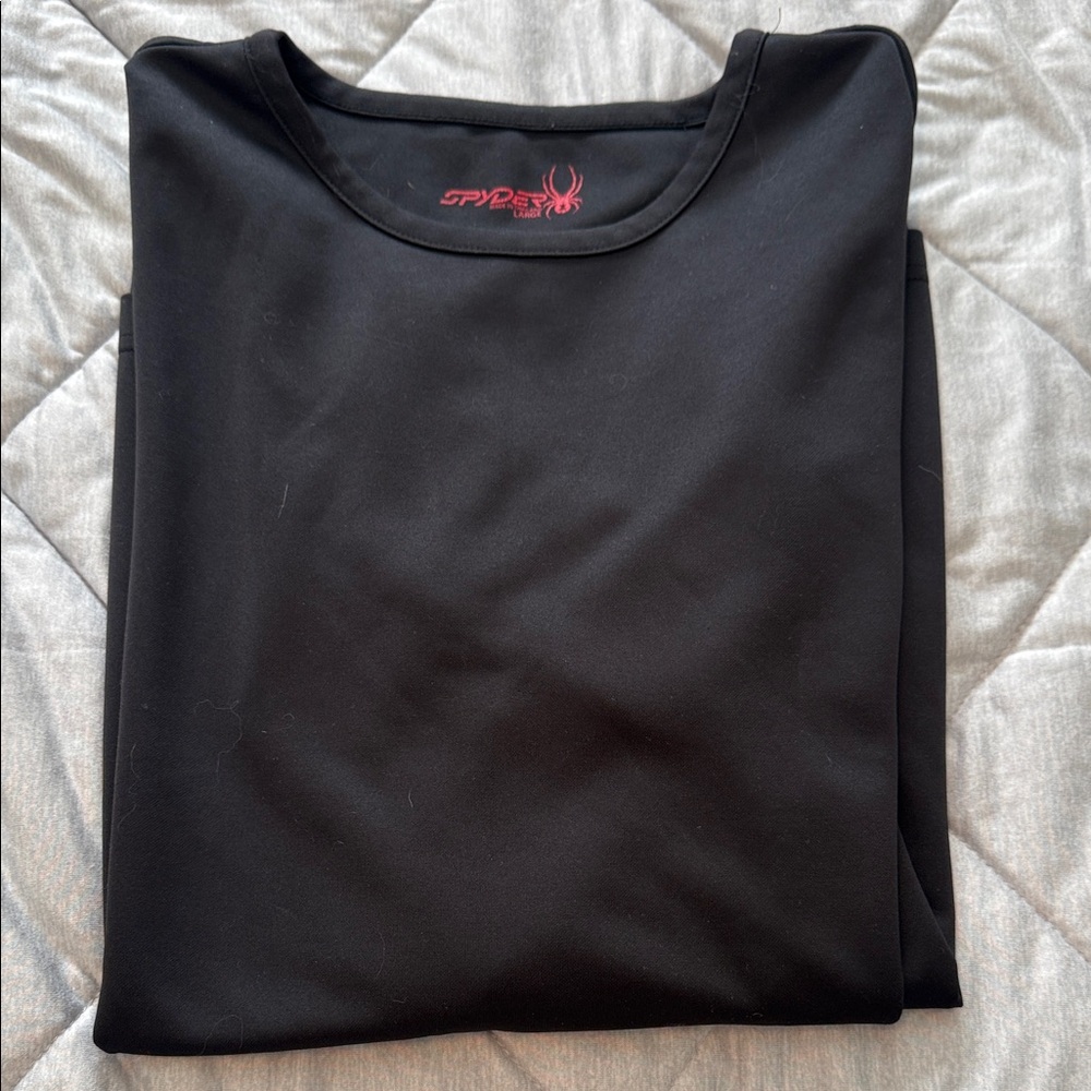 Spyder Black Crew Neck Shirt